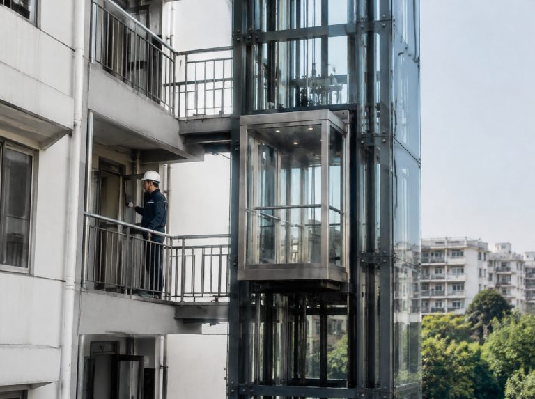 无锡旧楼加建观光电梯